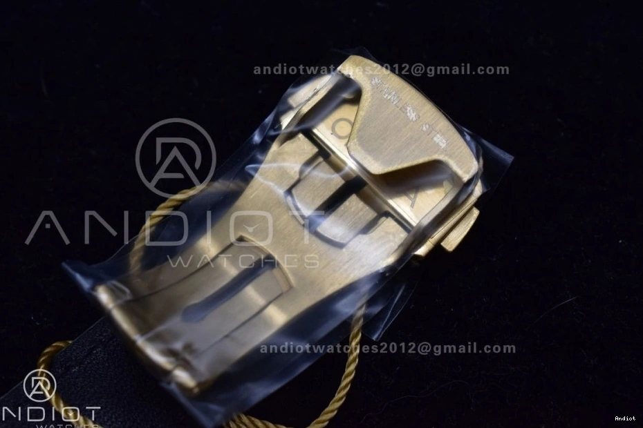 Green Manual in Dial Speedmaster RMF Green on Edition Moonwatch Leather Strap Best YG Gold Chrono Moonshine 1225